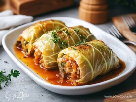 Постные голубцы с овощами