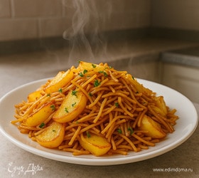 Вермишель с картошкой