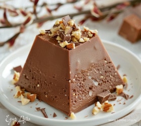 Шоколадная пасха с какао и орехами