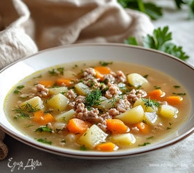 Суп из куриного фарша