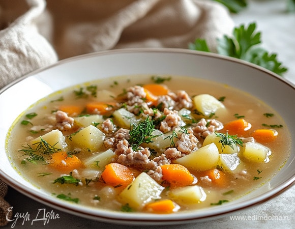 Суп из куриного фарша Суп из куриного фарша