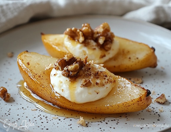 Карамелизированная груша с сыром Карамелизированная груша с сыром