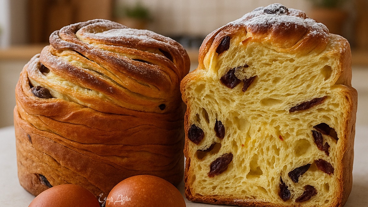 Кружевной пасхальный кулич-краффин