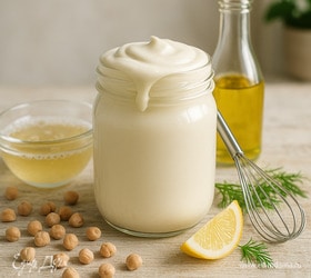 Постный майонез без яиц и молока