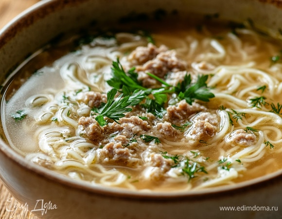 Суп из фарша с вермишелью Суп из фарша с вермишелью