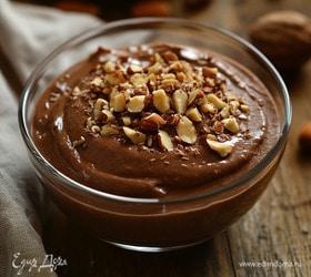 Протеиновый шоколадный мусс с орехами