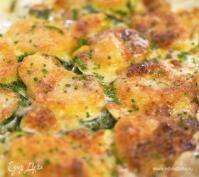 Картофельная запеканка с цукини и анчоусами Картофельная запеканка с цукини и анчоусами