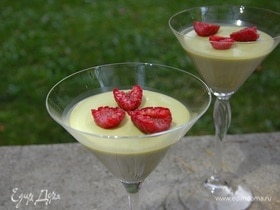 Панна котта на чае матча Панна котта на чае матча