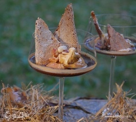 Ванильный крем с ореховыми меренгами