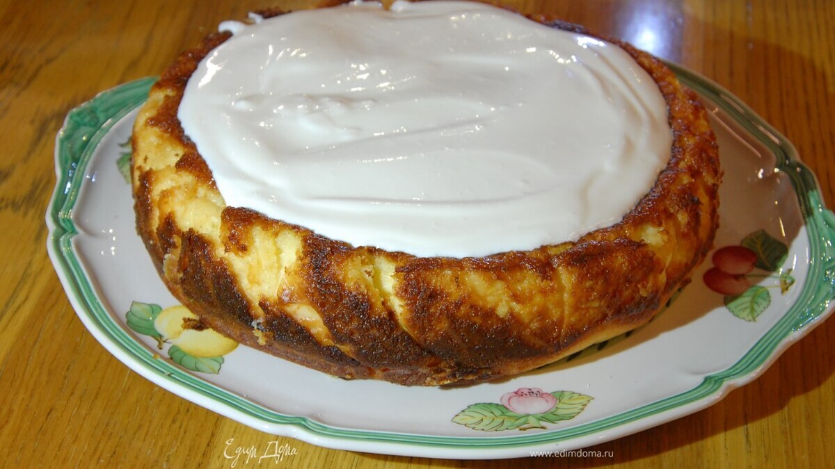 Йогуртовый чизкейк со сметанным кремом