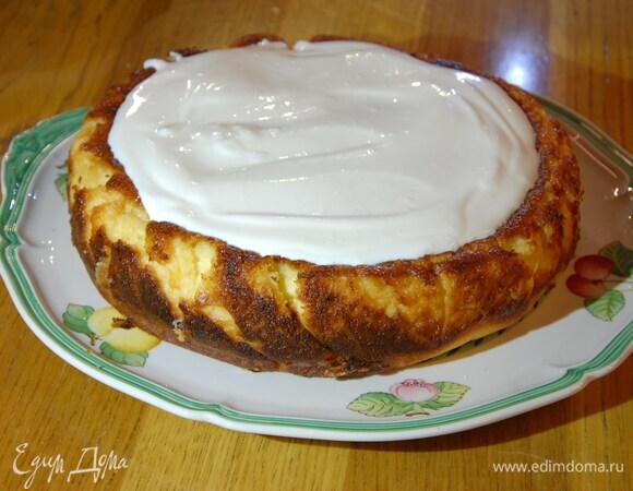 Йогуртовый чизкейк со сметанным кремом Йогуртовый чизкейк со сметанным кремом