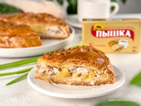 Курник из сдобного теста