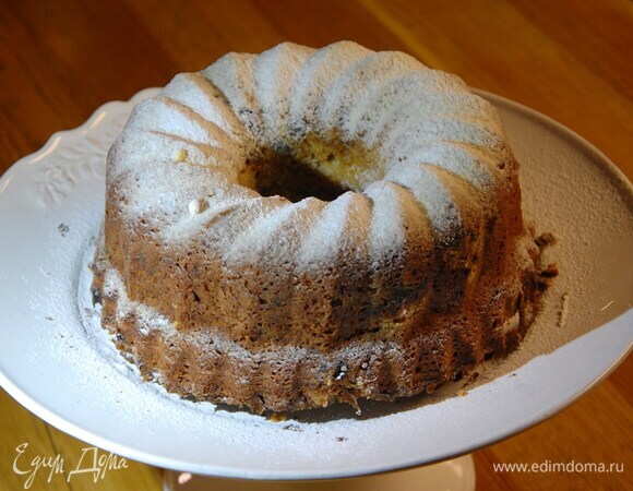 Кекс с черносливом и ореховым крамблом Кекс с черносливом и ореховым крамблом