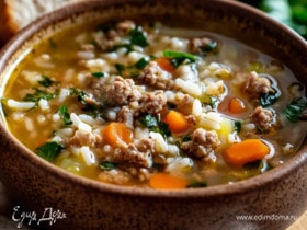 Суп из фарша с рисом