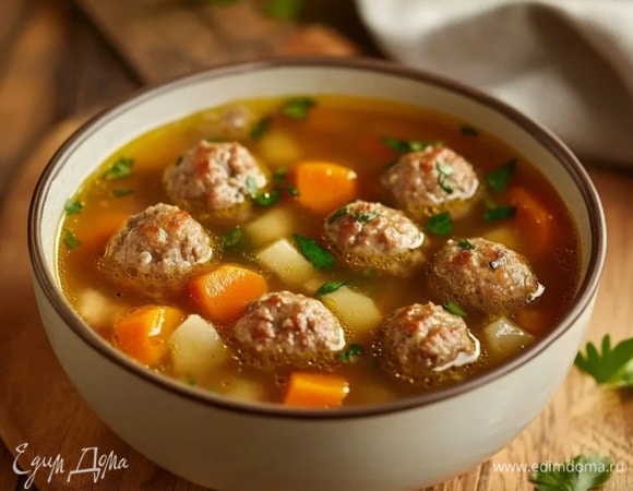 Суп из фарша с рисом Суп из фарша с рисом