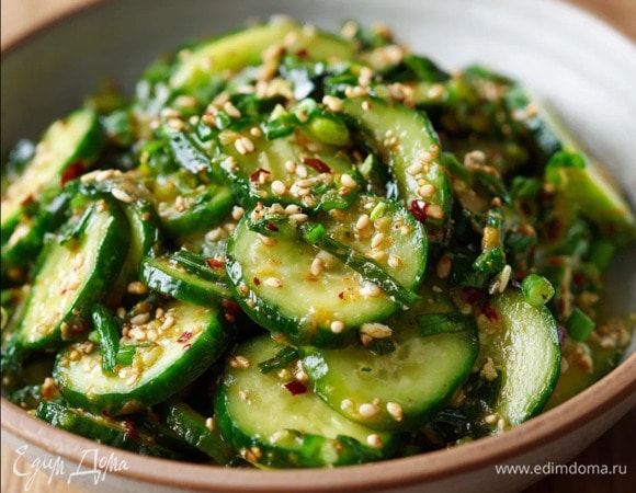 Самый простой рецепт огурцов по-корейски   