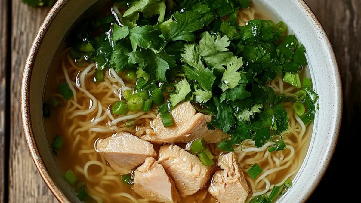 Суп с индейкой в азиатском стиле