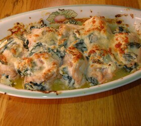 Куриные рулетики со шпинатом и рикоттой