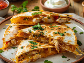 Кесадилья с курицей и сыром