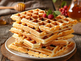 Классические венские вафли для электровафельницы