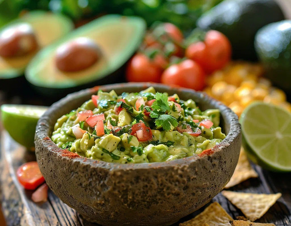  Гуакамоле с лаймом и кинзой