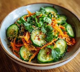 Огурцы по-корейски с соевым соусом