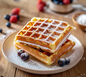 Венские вафли для электровафельницы на молоке