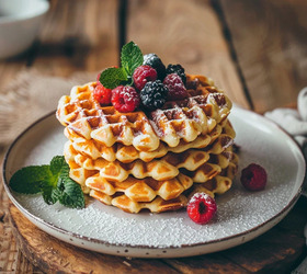 Творожные пп вафли