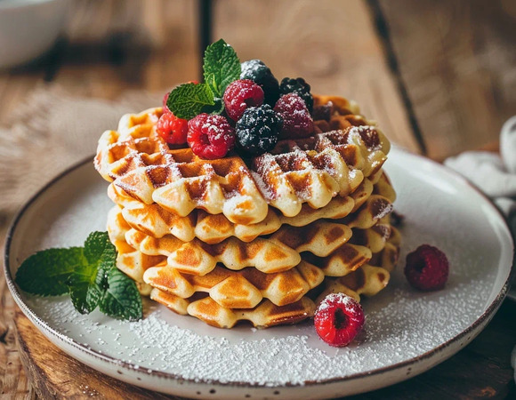 Творожные пп вафли