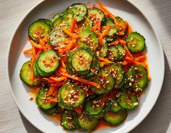 Огурцы с приправой по-корейски Огурцы с приправой по-корейски