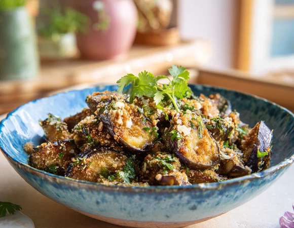 Баклажаны с яйцом и луком как грибы Баклажаны с яйцом и луком как грибы