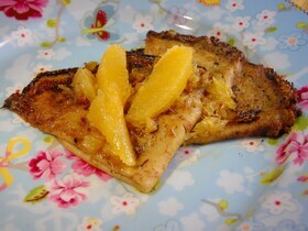 Кружевные блинчики с апельсином