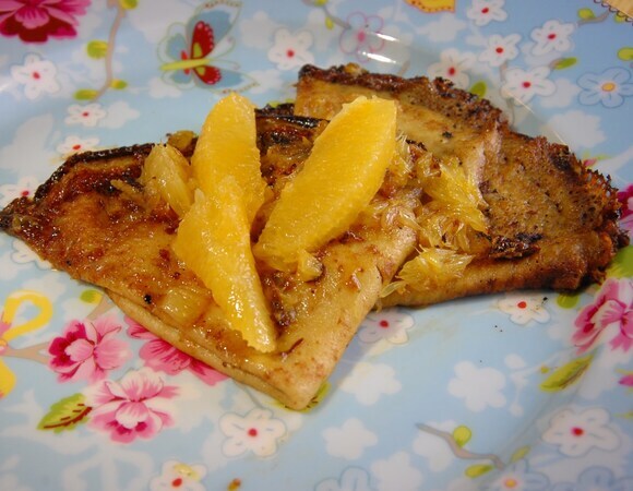 Кружевные блинчики с апельсином Кружевные блинчики с апельсином