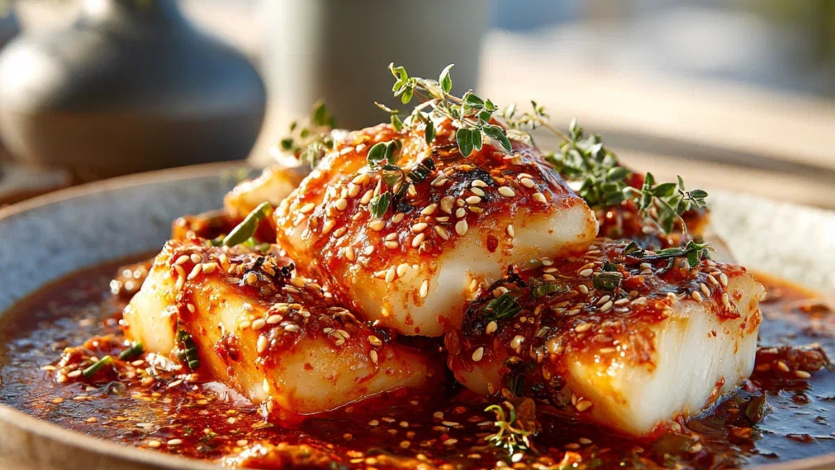 Минтай в соусе по-корейски