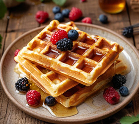 Венские вафли для электровафельницы на кефире