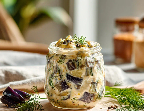 Баклажаны как грибы с майонезом