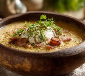 Капустняк с пшеном и копченой грудинкой