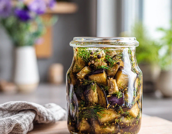 Баклажаны как грибы с зеленью Баклажаны как грибы с зеленью