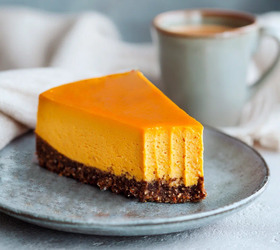 Осенний чизкейк с тыквой и облепихой без выпечки