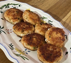 Рубленые котлеты из лосося и трески