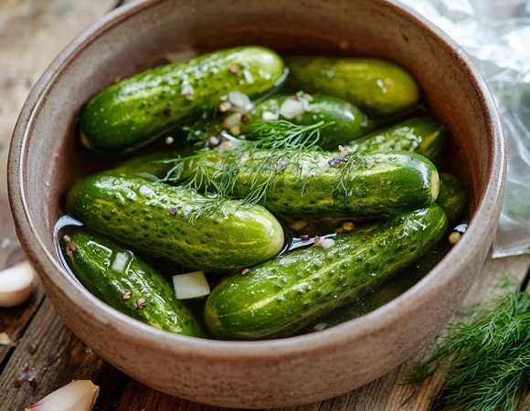 Быстрые малосольные огурцы с чесноком