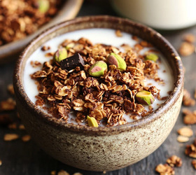 Домашняя гранола со вкусом дубайского шоколада