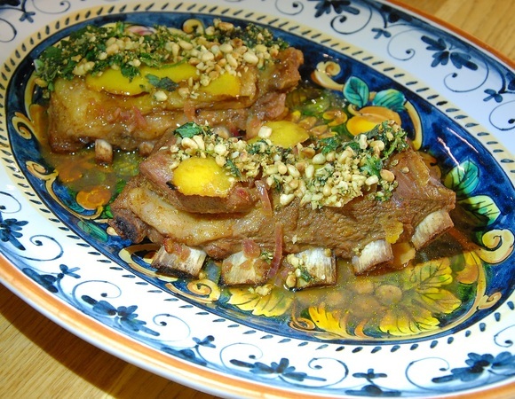 Ребрышки ягненка в пряном лимонном маринаде Ребрышки ягненка в пряном лимонном маринаде