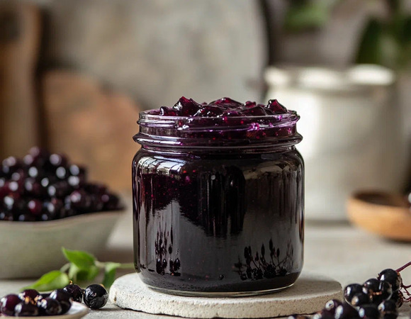 Варенье-пятиминутка из черной смородины