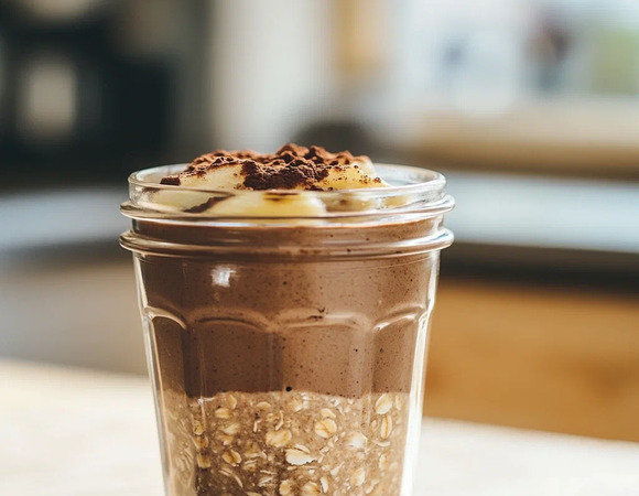 Шоколадно-банановая овсянка в банке Шоколадно-банановая овсянка в банке