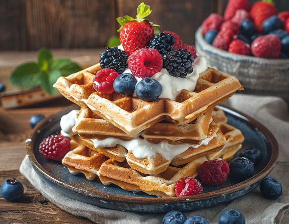 Пп вафли в вафельнице Пп вафли в вафельнице