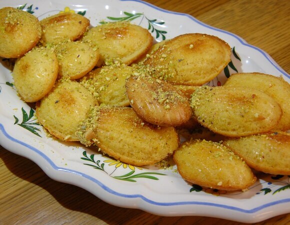 Мадленки с апельсином, шафраном и медом