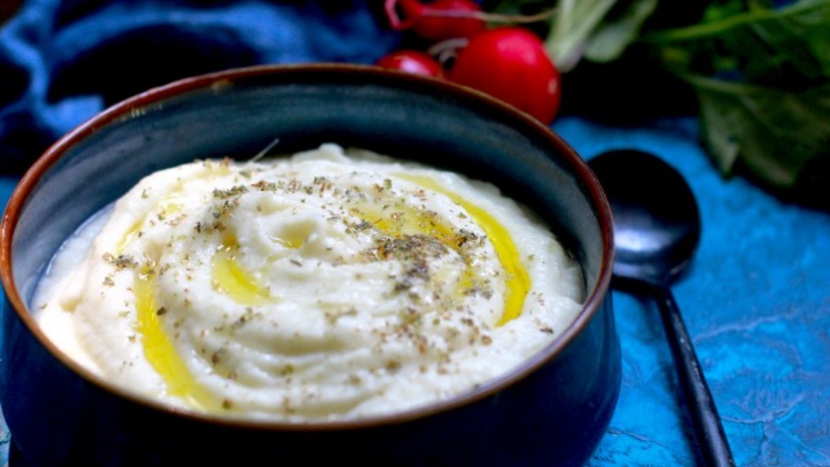 Пюре из цветной капусты с чесноком