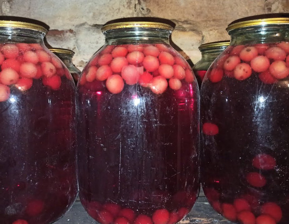 Вишневый компот на зиму