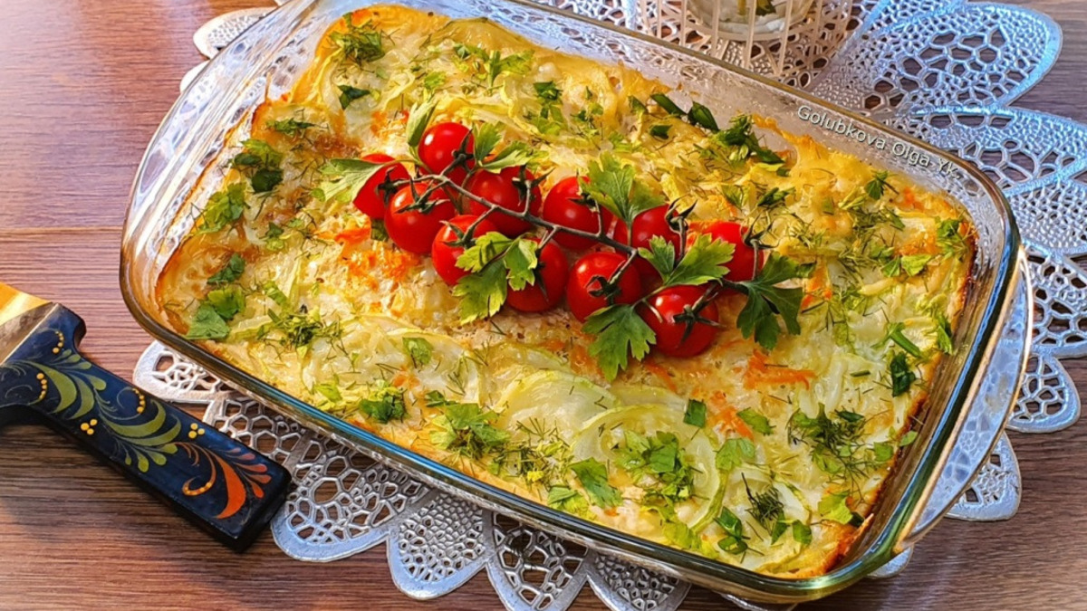 Овощи под молочным соусом